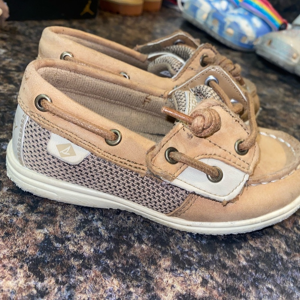 Toddler girl Sperry Top Sider moccasins